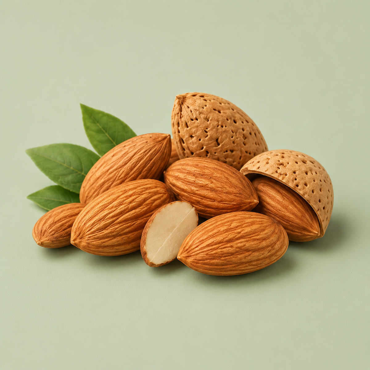 Mandelmix, naturella och skållade mandlar 125 g – bild 3