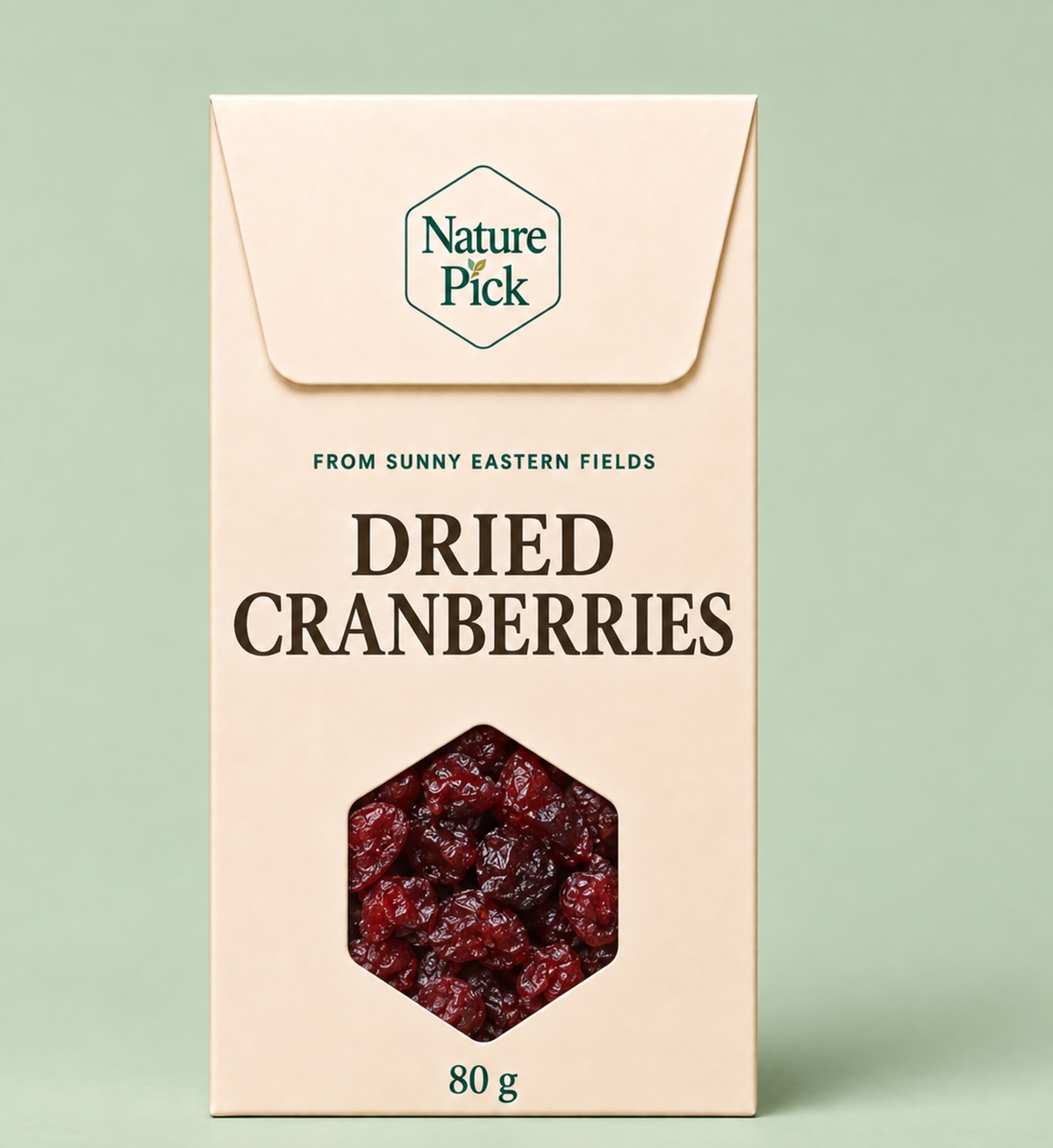 Torkade tranbär 80 g – Nature Pick