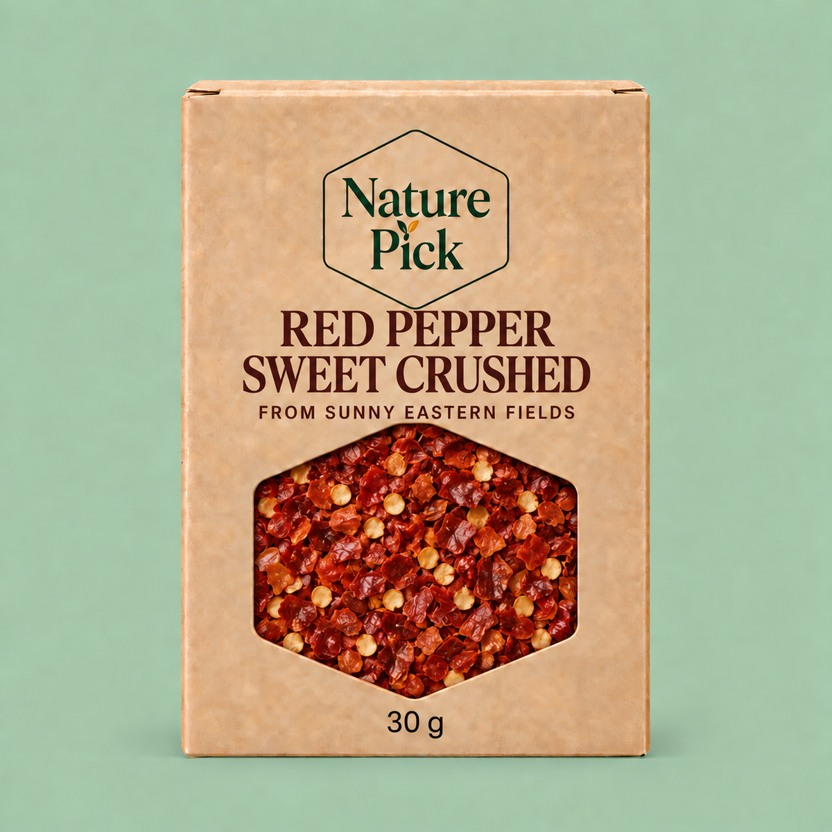 Krossade söta paprikaflingor 30 g – Nature Pick