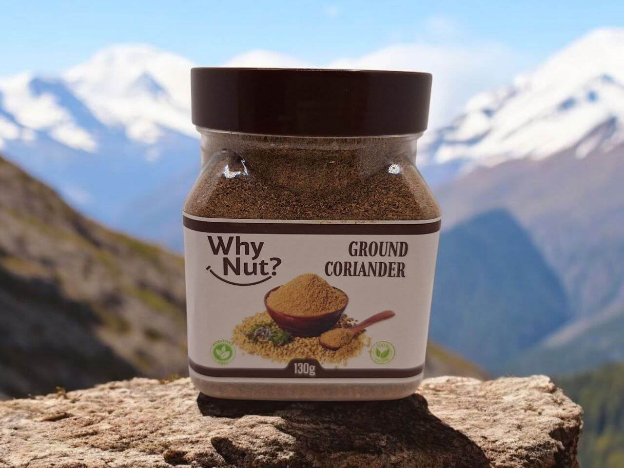 Koriander Malen by Nature Pick Market, freshly ground coriander seeds perfect for enhancing the flavor of meats and stews.