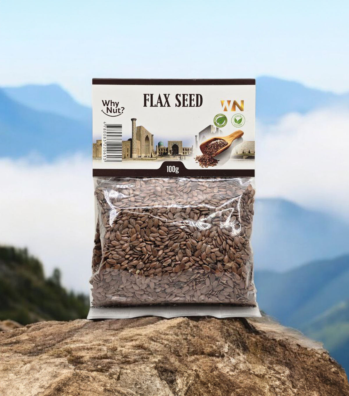 Whole flaxseeds 70 g – image 3