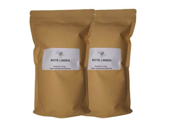 Röda Linser offered by Nature Pick Market - A bowl of cooked red lentils, ready to be used in healthy recipes.