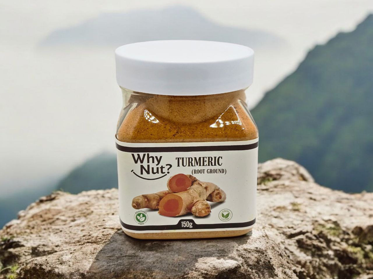 Malen Gurkmeja by Nature Pick Market, high-quality turmeric powder used as a spice and natural remedy.